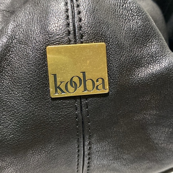 KOOBA “Hailey” Black Leather Satchel/ Shoulder Bag - Picture 9 of 14